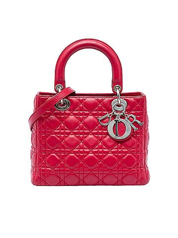 Dior Medium Calfskin Cannage Lady Dior (view 1)