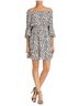 Le Gali 100% Polyester Animal Print Ivory Gray Casual Dress Size L - photo 1