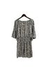 Le Gali 100% Polyester Animal Print Ivory Gray Casual Dress Size L - photo 2