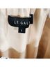 Le Gali 100% Polyester Animal Print Ivory Gray Casual Dress Size L - photo 3