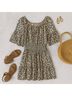 Le Gali 100% Polyester Animal Print Ivory Gray Casual Dress Size L - photo 11
