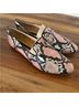 Veronica Beard Animal Print Brown Pink Flats Size 8 1/2 - photo 9