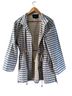 Lafayette 148 New York 100% Polyester Stripes Blue White Jacket Size M - photo 1