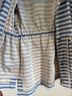 Lafayette 148 New York 100% Polyester Stripes Blue White Jacket Size M - photo 6