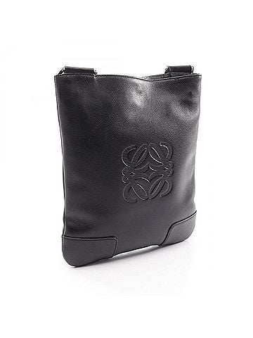 Loewe Loewe Anagram Shoulder Bag Handbag Leather Women's Black (view 2)
