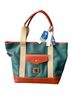 Dooney & Bourke 100% Leather Solid Green Tan Tote One size - photo 1