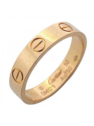 Cartier Cartier Mini Love Ring, 18K Yellow Gold, Size #50, Women's (view 1)