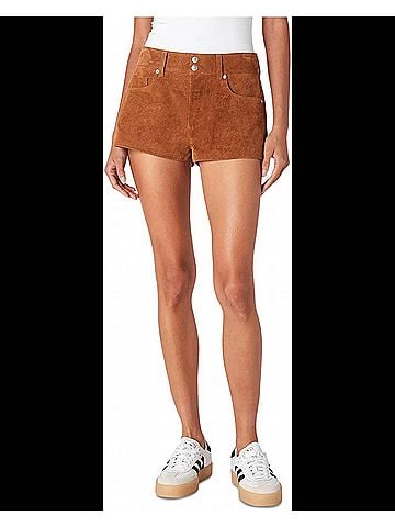 Blank NYC Real Suede Hot Shorts in Fortune Cookie (view 2)