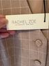 Rachel Zoe 55% Polyester 40% Rayon 5% Spandex 100% Polyester Checkered-gingham Tan White Vest Size 4 - photo 4