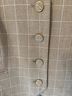 Rachel Zoe 55% Polyester 40% Rayon 5% Spandex 100% Polyester Checkered-gingham Tan White Vest Size 4 - photo 5