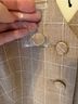 Rachel Zoe 55% Polyester 40% Rayon 5% Spandex 100% Polyester Checkered-gingham Tan White Vest Size 4 - photo 15