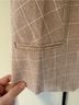 Rachel Zoe 55% Polyester 40% Rayon 5% Spandex 100% Polyester Checkered-gingham Tan White Vest Size 4 - photo 6