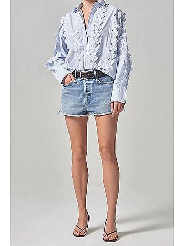 Citizens of Humanity Marlow Raw-Hem Shorts in Candid (view 2)