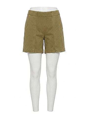 Lyssé Amira 6" Inseam Denim Short in Antique Wash Green (view 1)