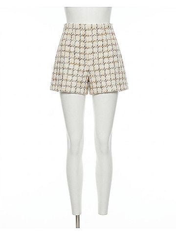 Veronica Beard Jazmin Tweed Short in Ecru Multi (view 1)