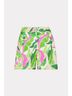 Milly Green Painted Bloom Linen Short in Leaf Multi Size 6 - photo 3