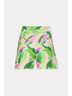 Milly Green Painted Bloom Linen Short in Leaf Multi Size 6 - photo 4