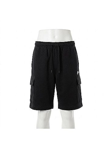 Nike Sportswear Club Fleece Cargo Short in Black (view 1)