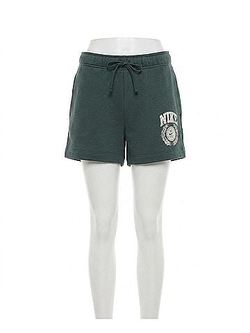 Nike Women's Regular Fit Sweat Shorts in Green (view 1)