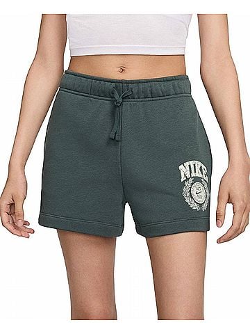 Nike Women's Regular Fit Sweat Shorts in Green (view 2)