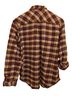 Eddie Bauer Plaid Burgundy Yellow White Button-Down Shirt Size XL (tall) - photo 2