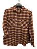 Eddie Bauer Plaid Burgundy Yellow White Button-Down Shirt Size XL (tall) - photo 1