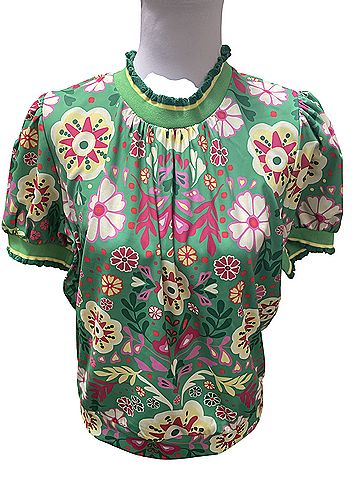 Umgee Short Sleeve Blouse (view 1)