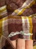 Eddie Bauer Plaid Burgundy Yellow White Button-Down Shirt Size XL (tall) - photo 4