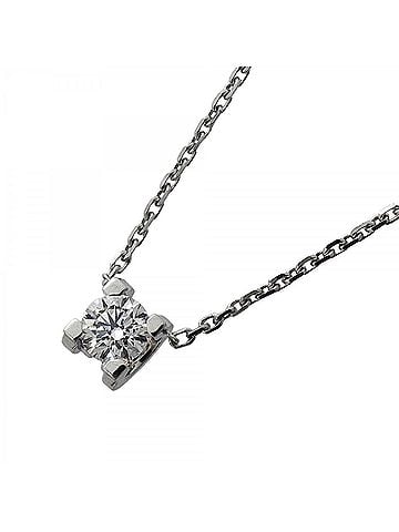 Cartier Cartier C de Necklace, 1PD, 18KWG White Gold, Diamond, Ladies' (view 1)