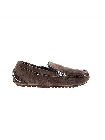 Lamo Women's Callie Slip-On Moccasin Shoe in Chocolate (view 1)