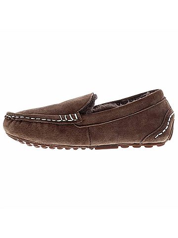 Lamo Women's Callie Slip-On Moccasin Shoe in Chocolate (view 2)