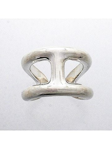 Hermès Hermes Osmo's GM Ring, Sterling Silver 925, Size #55, Men's/Women's (view 2)