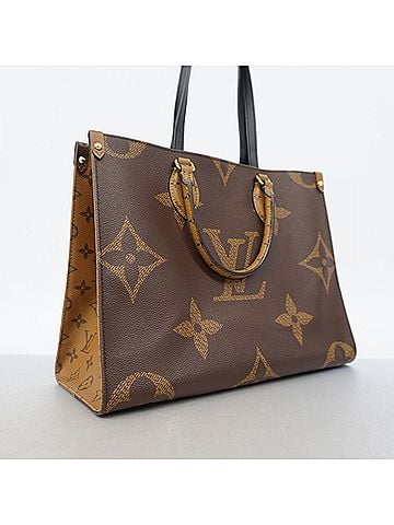 Louis Vuitton Louis Vuitton Monogram Giant Reverse OnTheGo MM Tote Bag M45321 Brown 2-way bag for women (view 2)