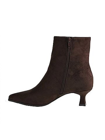 Chinese Laundry Women's Novalie Kitten Heel Bootie in Brown (view 2)