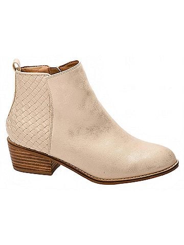Corkys Women's Half N Half Bootie in Gold Metallic (view 1)