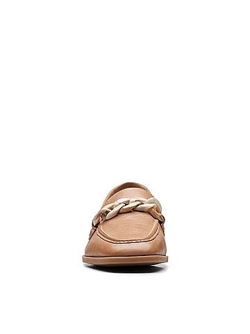 Clarks Women's Sarafyna Iris Loafer in Nougat Leather (view 2)