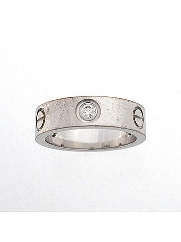 Cartier Cartier Love Ring, 3PD, 18K White Gold, Diamond, Size #53, Ladies, OP011209 (view 2)