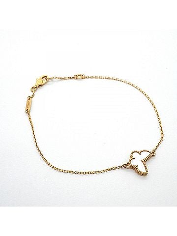 Van Cleef & Arpels Van Cleef &amp; Arpels Sweet Alhambra Papillon Bracelet, 18K Yellow Gold, Mother-of-Pearl, Ladies' OP008652 (view 2)