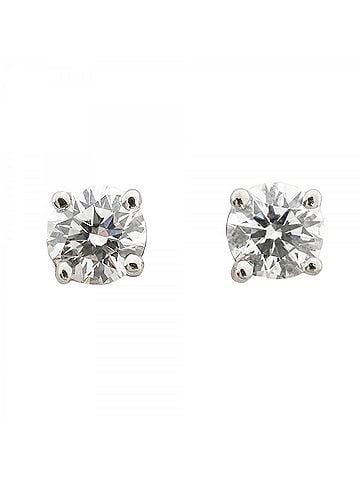 Tiffany & Co. Tiffany &amp; Co. Solitaire Earrings, 1PD (One Diamond), Platinum 950, Ladies' OP006570 (view 1)