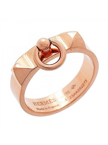 Hermès Hermes Collier de Chien PM Ring, 18K Pink Gold, Women's, OP001680 (view 1)