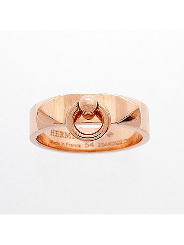 Hermès Hermes Collier de Chien PM Ring, 18K Pink Gold, Women's, OP001680 (view 2)