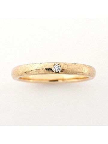 Tiffany & Co. Tiffany &amp; Co. Stacking Band Ring, 1PD (1 diamond), 18K Yellow Gold, Women's (view 2)