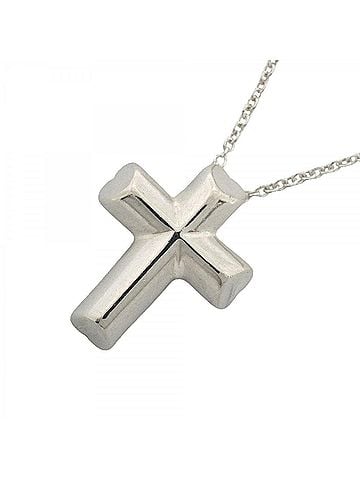 Tiffany & Co. Tiffany &amp; Co. Tenderness Heart Cross Necklace, Sterling Silver 925, Women's (view 1)