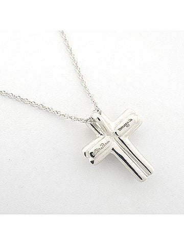Tiffany & Co. Tiffany &amp; Co. Tenderness Heart Cross Necklace, Sterling Silver 925, Women's (view 2)