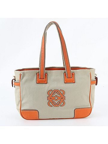 Loewe Loewe Anagram Leather Tote Bag, Handbag, Shoulder Brown, Women's (view 1)
