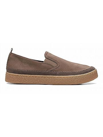 Clarks Women's Barleigh Slip On Loafers in Taupe Nubuck (view 2)