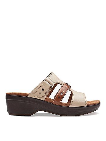 Clarks Women's Tuleah Jane Sandal in Sand Combi (view 2)