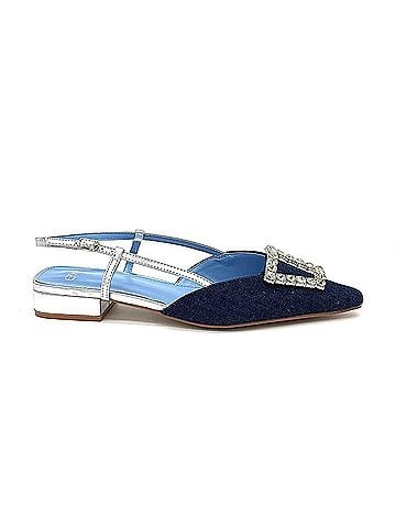 exe Women's Low-Heeled Slide Sandals in Sky Blue (view 1)