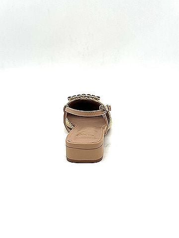 exe Women's Low-Heeled Slide Sandals in Beige (view 2)