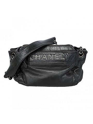Chanel Chanel Shoulder Bag, Chain Shoulder, Leather, Black, Women's, P3165182 (view 1)